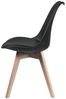Vente-unique 'JODY' Stuhl 2er-Set, Polypropylen, Schwarz, Natur, 2 Bild 4