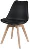 Vente-unique 'JODY' Stuhl 2er-Set, Polypropylen, Schwarz, Natur, 2 Bild 5