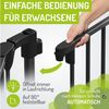BOMI Schutzgitter für den Kamin 93 - 510 cm - mit extrabreiter Tür (84cm) - faltbar - in Schwarz - aus Metall - für Kleinkinder, Babys & Tiere - Milo (3tlg.) Bild 3