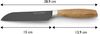 ECHTWERK Santokumesser Classic, aus hochwertigem Stahl, Akazienholzgriff, Black-Edition, 15 cm Bild 3