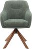 Armlehnstuhl >Avola< (2er-Set) Waldgrün, 360° drehbar, Federkern - 57x87x65 (BxHxT) Bild 3