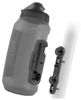 Fidlock TWIST bottle 750 compact + bike base – 750 ml Fahrrad Trinkflasche mit magnet-mechanischem Flaschenhaltersystem, inkl. Halterung, BPA-frei & spülmaschinengeeignet, Farbe Smoke Bild 2