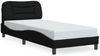 vidaXL Bettgestell ohne Matratze "Hvar" Schwarz 80x200 cm Stoff 3207732 Bild 2