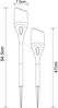 2er Set LED Solarfackeln mit Flammeneffekt, Höhe verlängerbar bis 64,5cm Bild 3