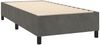 vidaXL Boxspringbett mit Matratze Dunkelgrau 80x200 cm Samt 3137930 Bild 4
