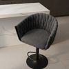 HOME DELUXE Barhocker höhenverstellbar gewebt SAMIR - 8er Set Dunkelgrau Bild 3