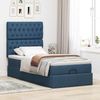 vidaXL Ottoman-Bett mit Matratze Blau 90x200 cm Stoff 3313215 Bild 3