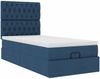 vidaXL Ottoman-Bett mit Matratze Blau 90x200 cm Stoff 3313215 Bild 5