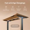 Desktronic HomePro Elektrisch höhenverstellbarer Schreibtisch 160x80cm Bambus/Grau mit Memory-Funktion, Anti-Kollisions Technologie, USB-A und USB-C-Ladeanschlüssen Bild 3