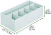 Schminkaufbewahrung Kosmetik Organizer 6 Fächer mDesign BPA frei mintgrün Bild 5
