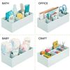 Schminkaufbewahrung Kosmetik Organizer 6 Fächer mDesign BPA frei mintgrün Bild 2