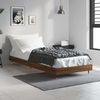 vidaXL Bettgestell ohne Matratze Braun Eiche 75x190 cm Holzwerkstoff 832212 Bild 3