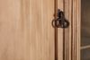 Highboard - Glasschrank - Pinie - honigfarbig - Landhausstil - Massivholz Bild 5