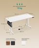 Songmics Höhenverstellbarer Schreibtisch elektrisch, 70x160 x (72-120) cm, Verstellbarer Tisch, Memory-Funktion für 4 Höhen, für Homeoffice, Arbeitszimmer, wolkenweiß Bild 5