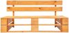 vidaXL Outdoor-Bank Paletten Holz Honigbraun 45765 Bild 2