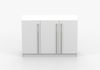 MOEBLO Kommode Glamy 3D (Elegante 3-türige Kommode mit viel Stauraum, geräumigen Einlegeböden und goldfarbenen Griffen – Ideal für Schlafzimmer oder Wohnzimmer, Sideboard Wohnzimmer Kommode Schlafzimmer Komodenschrank Highboard), (BxHxT): 134,5 cm X 94... Bild 4