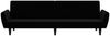 vidaXL Schlafsofa 2-Sitzer Schwarz Samt 375863 Bild 5