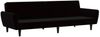 vidaXL Schlafsofa 2-Sitzer Schwarz Samt 375863 Bild 2