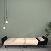 vidaXL Schlafsofa 2-Sitzer Schwarz Samt 375863 Bild 3