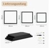 Holz Lichter Wandregal 3‑tlg. Floating Wandregal – Holz & Metall, modern geom. Design, 3-tlg, Schweberegal aus Holz+Metall – platzsparend, vielseitig, langlebig Bild 3