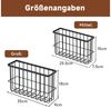 Refined Living Küchenorganizer-Set 2 tlg Küchenschrank Organizer, Ablageregal, Gewürzregal Selbstklebend, (mit Haken, Küchen- und Duschregal-Set Duschkorb Badregal Duschablage, 2-tlg, Ohne Bohren Spülbeckenorganizer Küchenschranktür-Aufbewahrungsbox), ... Bild 2