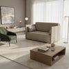 Wohnero24 Nessi 3 Schlafsofa 133x195 cm mit Schlaffunktion & Bettkasten – Beige Bild 2