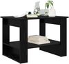 vidaXL Couchtisch Schwarz Eichen-Optik 72 x 50 x 50 cm Holzwerkstoff 8000189 Bild 3