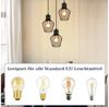Nettlife Pendelleuchte Retro Schwarz E27 Metallschirm Industrie Stil Hängelampe, ohne Leuchtmittel, Wohnzimmer Küche Schlafzimmer Cafe Bild 2