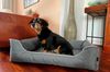 Lebon Hundebett Paula 120 x 90 cm Hunde Korb Schlafplatz Hundesofa Bild 2