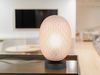 LED Tischleuchte mit ovalem Glasschirm Bernsteinfarbig, Höhe 28cm Bild 5