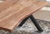 Esstisch Baumkante massiv Akazie natur 180 x 90 X-Gestell schwarz XANTEN 70286533 Bild 4