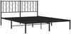 vidaXL Bettgestell mit Kopfteil Metall Schwarz 150x200 cm 374439 Bild 4