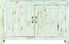 vidaXL Sideboard Hellblau 110x35x70 cm Massivholz Mango 247763 Bild 2