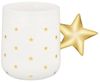 Alessi Delight NZ01 Weihnachtstasse aus Porzellan, dekoriert, 37 cl, Weiß und Gold Bild 3