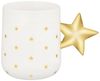 Alessi Delight NZ01 Weihnachtstasse aus Porzellan, dekoriert, 37 cl, Weiß und Gold Bild 4