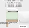 Schlafgut 'PURE BOXSPRING' Spannbettlaken, Jersey-Elasthan, Gummizug: rundum, (1 Stück), Bio-Baumwolle, für Matratzen bis 40 cm Höhe, Green Light, XL 180x200 cm - 200x220 cm Bild 3