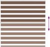 vidaXL Doppelrollo Braun 145x100 cm Stoffbreite 140,9 cm Polyester 4014322 Bild 5