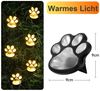 QUBEBU LED Gartenleuchte 3/6x LED Solarleuchte Garten Bodenleuchte Katzenkrallen Gartenstrahler, Solarleuchten Solarlampen für Außen Garten Patio Gehweg, Wetterfest, Weiß/Warmweiß/Bunt Solar Pfoten Gartenleuchte mit Dämmerungssensor, Erdspieß Wegeleuch... Bild 2