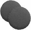 vidaXL Sitzkissen 2 pcs Dunkelgrau Ø30 x 13 cm Cordstoff 42014113 Bild 2