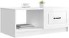 vidaXL Couchtisch Hochglanz Weiß 90 x 50 x 37 cm Holzwerkstoff 895879 Bild 2