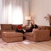 Bronx71 Ecksofa Kyle chenille rot links Bild 4