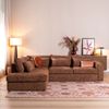 Bronx71 Ecksofa Kyle chenille rot links Bild 2
