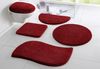 OTTO home Badematte Merida, Badvorleger, Badezimmer Teppich, Höhe 32 mm, rutschhemmend beschichtet, schnell trocknend, strapazierfähig, fußbodenheizungsgeeignet, Kunstfaser, wellenförmig, Badteppich, Uni Farben, rechteckig, rund & als 2-tlg. Set erhält... Bild 2