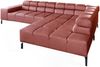 KAWOLA Sofa NELSON Ecksofa Leder rot mit motorischem Sitzvorzug Recamiere rechts 72 x 216 x 321 cm Bild 3