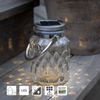 LED Solar-Laterne ,Pireus', Glas, Edelstahl, Dämmerungssensor, warmweiß, 16cm Bild 3