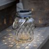 LED Solar-Laterne ,Pireus', Glas, Edelstahl, Dämmerungssensor, warmweiß, 16cm Bild 2