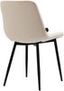 2er Set Esszimmerstühle WIKIL Samt - 80x51x60cm, creme, Samt Metall matt schwarz Gestell Stühle Esszimmerstühle Stuhl Esszimmer Esstisch Stühle Küchenstuhl Bild 5