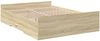 vidaXL Bettgestell mit Schubladen Sonoma-Eiche 135x190cm Holzwerkstoff 3280316 Bild 3