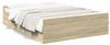 vidaXL Bettgestell mit Schubladen Sonoma-Eiche 135x190cm Holzwerkstoff 3280316 Bild 2