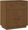 Sideboard Honigbraun 65,5 x 40 x 75 cm Massivholz Kiefer [820130] Bild 2